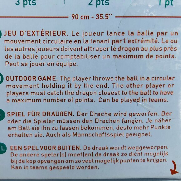 New Sealed Djeco  Outdoor Game Dragon Throwing Ball for 5 Years + - Picture 12 of 13